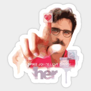 Her, a Spike Jonze love story Sticker